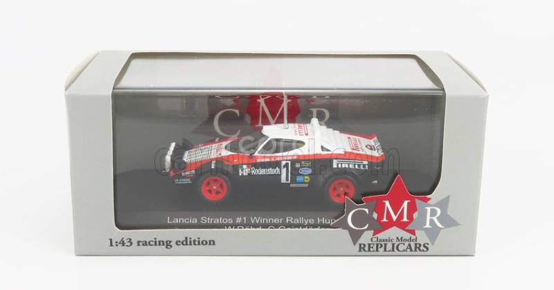 Cmr Lancia Stratos Hf Pirelli N 1 Winner Rally Hunsruck 1978 W.rohrl - C.geistdorfer 1:43 Červená Černá Bílá