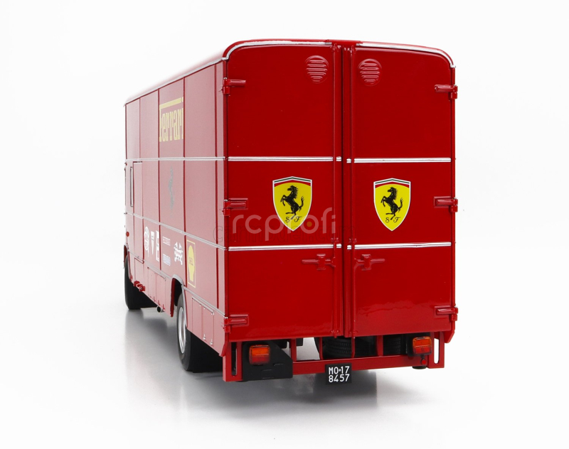 Cmr Om fiat 150 Rolfo Truck Car Transporter 2-assi 1966 - For F1 312b 1970 And Ferrari P3 Spider 1966 1:18 Red