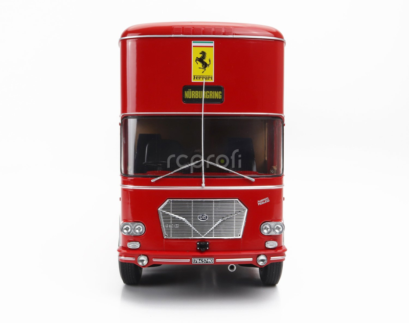 Cmr Om fiat 150 Rolfo Truck Car Transporter 2-assi 1966 - For F1 312b 1970 And Ferrari P3 Spider 1966 1:18 Red