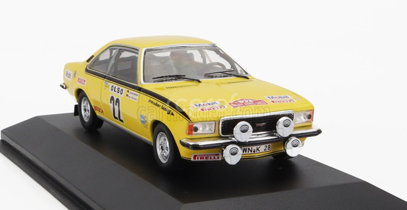 Cmr Opel Commodore B Gs/e (night Version) N 22 Rally Montecarlo 1973 W.rohrl - J.berger 1:43 Žlutá