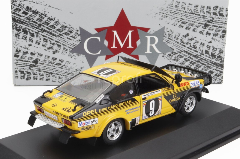 Cmr Opel Kadett C Coupe (night Version) Team Opel Euro Handler N 9 Rally East African Safari 1976 Walter Rohrl - Claes Billstam 1:43 Žlutá Černá