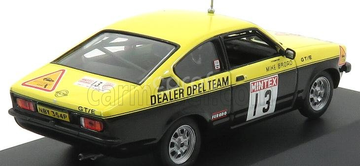 Cmr Opel Kadett C Gt/e N 13 Rally Mintex 1977 Walter Rohrl - Mike Broad 1:43 Žlutá Černá