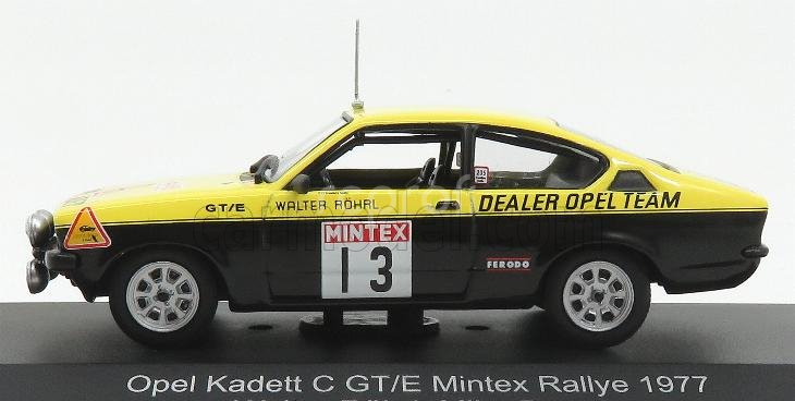 Cmr Opel Kadett C Gt/e N 13 Rally Mintex 1977 Walter Rohrl - Mike Broad 1:43 Žlutá Černá