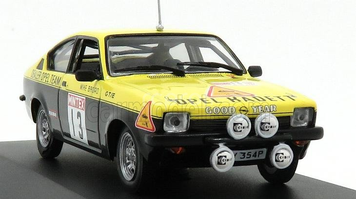Cmr Opel Kadett C Gt/e N 13 Rally Mintex 1977 Walter Rohrl - Mike Broad 1:43 Žlutá Černá