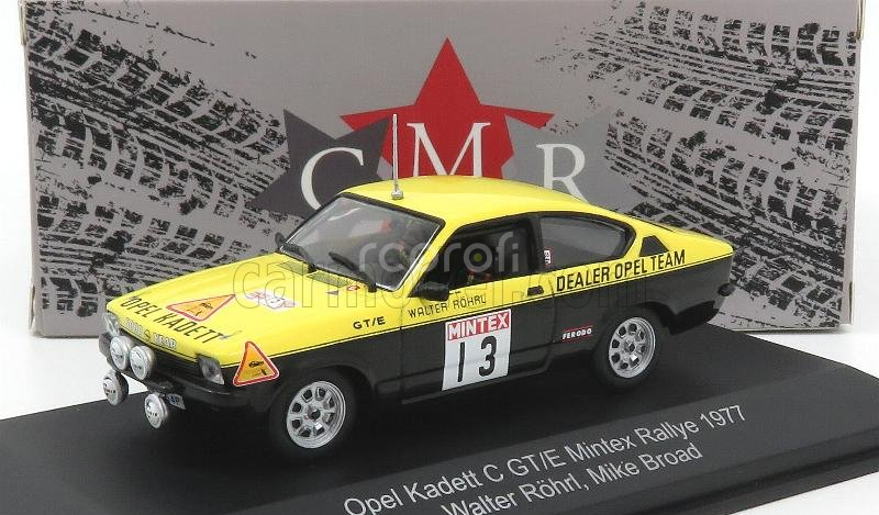 Cmr Opel Kadett C Gt/e N 13 Rally Mintex 1977 Walter Rohrl - Mike Broad 1:43 Žlutá Černá