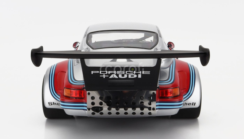 Cmr Porsche 911 930 Carrera Rsr Turbo 2.1l Team Martini & Rossi Racing N 9 2nd 6h Watkins Glen 1974 G.v.lennep - H.muller 1:12 Stříbrná Červená Modrá