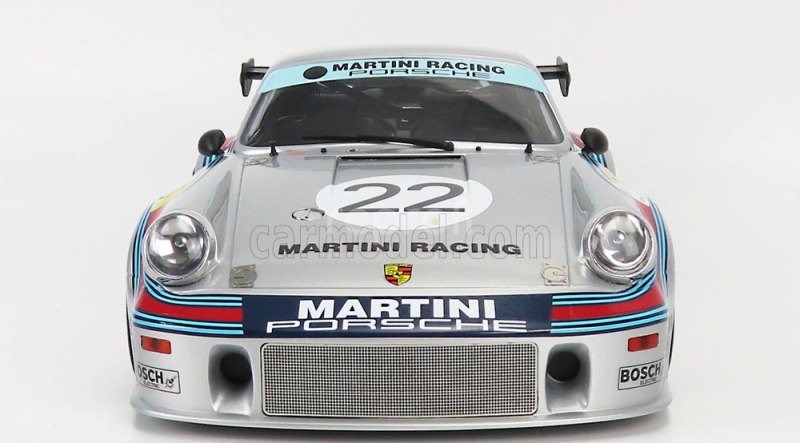 Cmr Porsche 911 Carrera Rsr 2.1l Turbo Team Martini Racing N 22 2nd 24h Le Mans 1974 G.van Lennep - H.muller 1:12 Stříbrná Červená Modrá