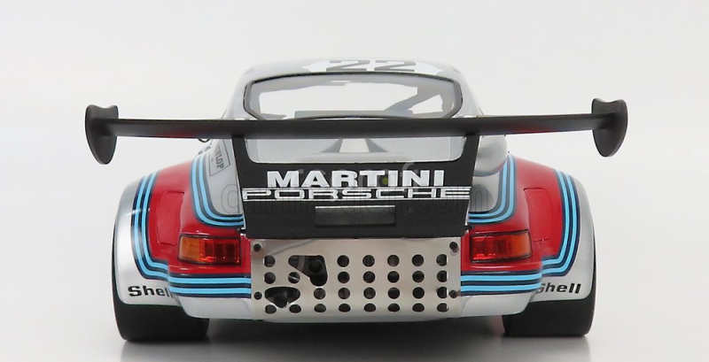 Cmr Porsche 911 Carrera Rsr 2.1l Turbo Team Martini Racing N 22 2nd 24h Le Mans 1974 G.van Lennep - H.muller 1:12 Stříbrná Červená Modrá