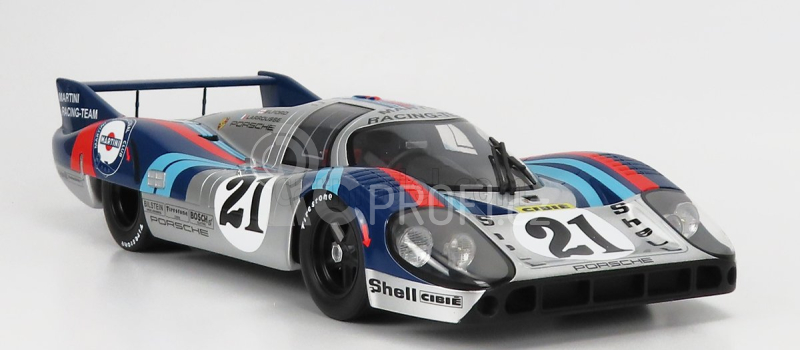 Cmr Porsche 917lh 4.9l Team Martini Racing N 21 24h Le Mans 1971 Vic Elford - Gerard Larrousse 1:12 Stříbrná Modrá