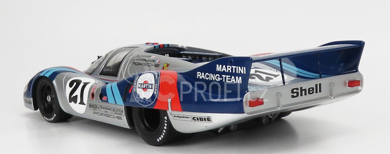 Cmr Porsche 917lh 4.9l Team Martini Racing N 21 24h Le Mans 1971 Vic Elford - Gerard Larrousse 1:12 Stříbrná Modrá