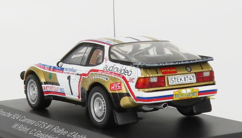 Cmr Porsche 924 Carrera Gts N 1 Rally D'antibes 1981 W.rohrl - C.geistdorfer 1:43 Zlatá Bílá