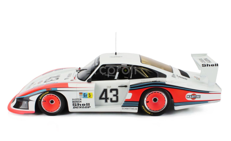 Cmr Porsche 935/78 3.2l Twin Turbo Moby Dick Team Martini Racing Porsche System N 43 24h Le Mans 1978 Rolf Stommelen - Manfred Schurti 1:12 Bílá Modrá Červená