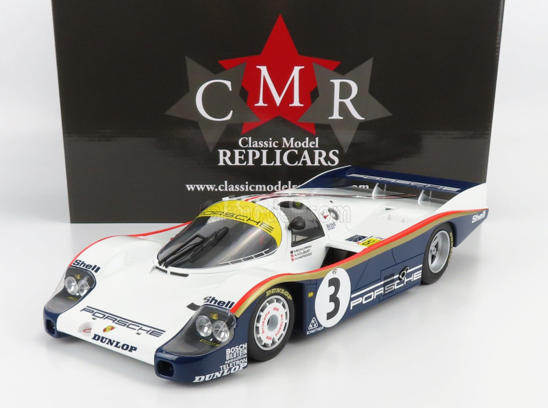Cmr Porsche 956l 2.6l Turbo Team Rothmans Porsche N 3 Winner 24h Le Mans 1983 Al Holbert - Hurley Haywood - Vern Schuppan 1:12 Bílá Modrá