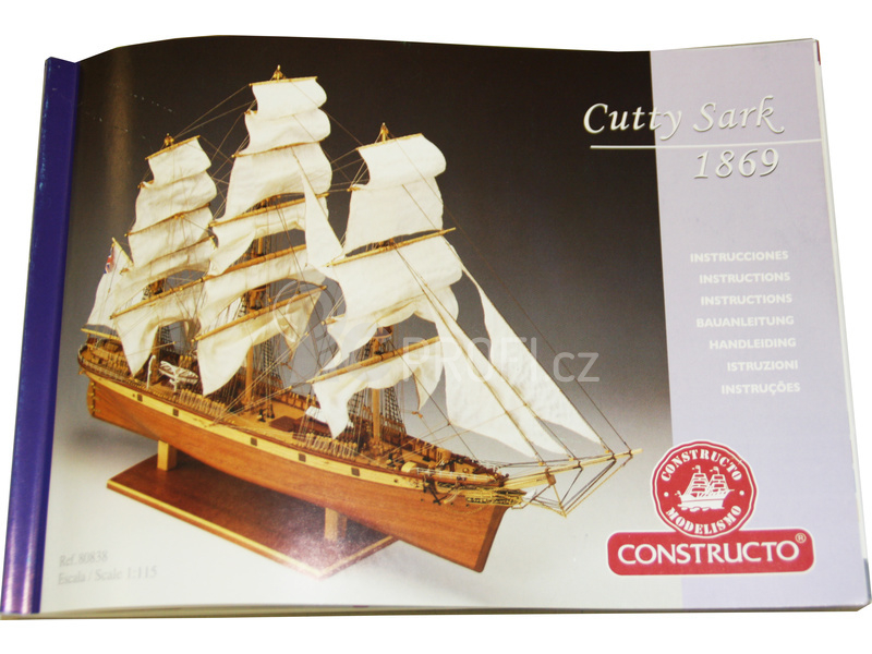 CONSTRUCTO Cutty Sark klipr 1869 1:115 kit