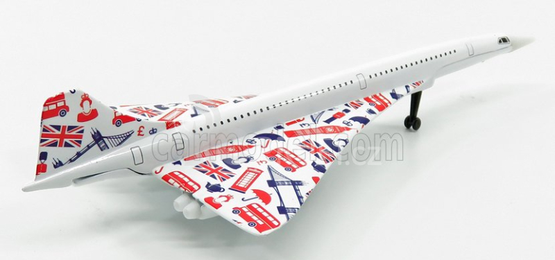 Corgi Aerospatiale Concorde Airplane 1969 - 18.0 Cm X 8.5 Cm 1:100 Bílá