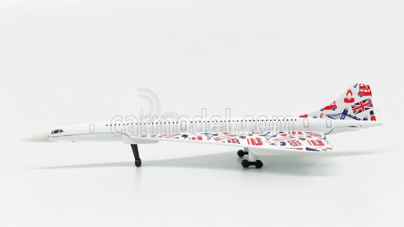 Corgi Aerospatiale Concorde Airplane 1969 - 18.0 Cm X 8.5 Cm 1:100 Bílá
