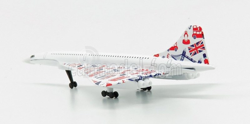 Corgi Aerospatiale Concorde Airplane 1969 - 18.0 Cm X 8.5 Cm 1:100 Bílá