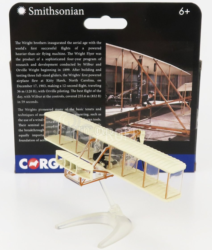 Corgi Airplane Wright Flyer 1903 1:72 Krémově Hnědá