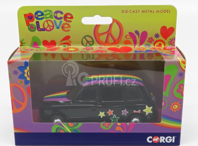 Corgi Austin London Taxi Lti Tx4 2007 - Peace & Love 1:36 Black