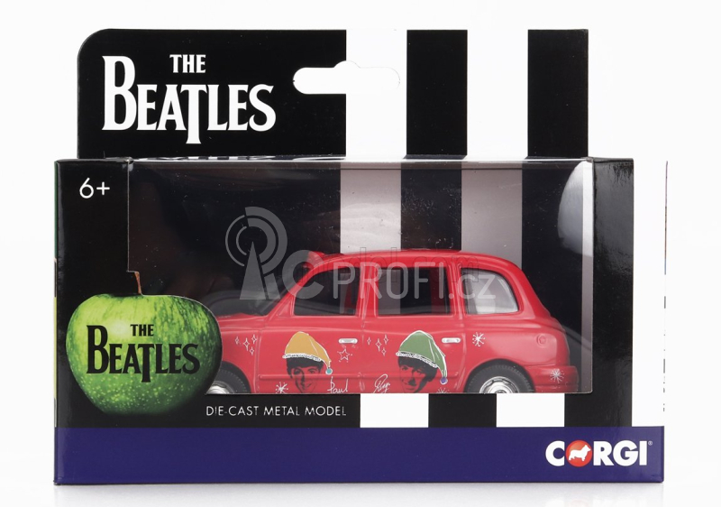 Corgi Austin London Taxi Lti Tx4 2007 - The Beatles - Christmas Taxi 1:36 Tmavě Růžová