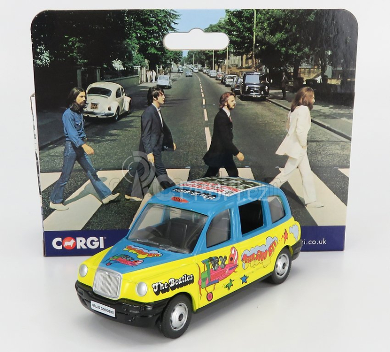 Corgi Austin London Taxi Lti Tx4 2014 - The Beatles 1:36 Žlutá Světle Modrá