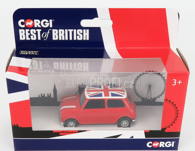 Corgi Austin Mini 1970 - English Flag 1:36 Red