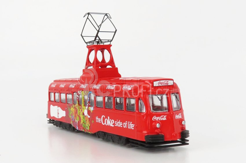 Corgi Blackpool Decker Single Tram Autobus Coca-cola 1:76, červená