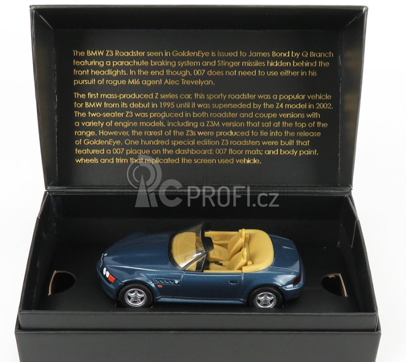 Corgi BMW Z3 Spider 1999 - 007 James Bond - Goldeneye 1:36 Blue Met