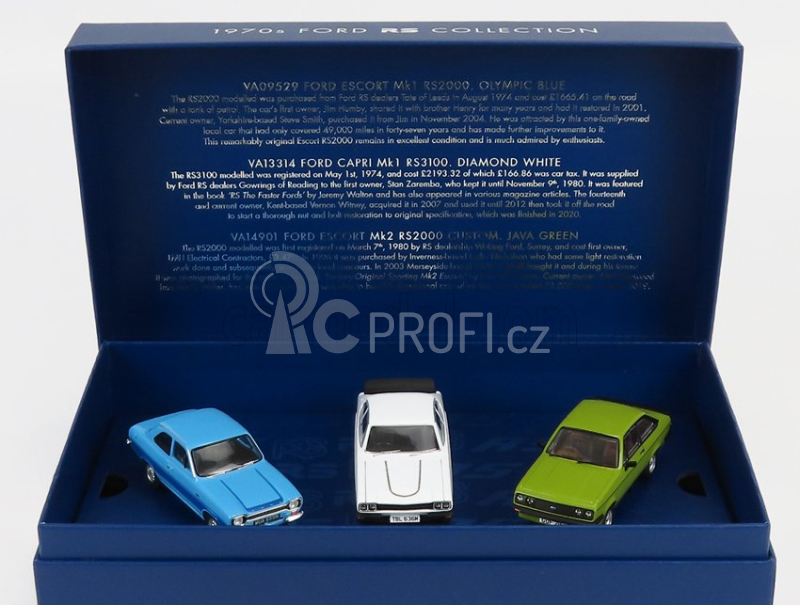 Corgi Ford england Coffret Box Set 3x 1970s Ford Rs Collection 1:43