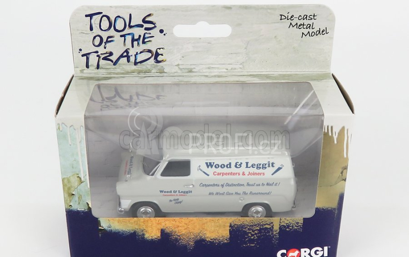 Corgi Ford england Transit Mki Van Wood & Leggit 1970 1:43 Grey