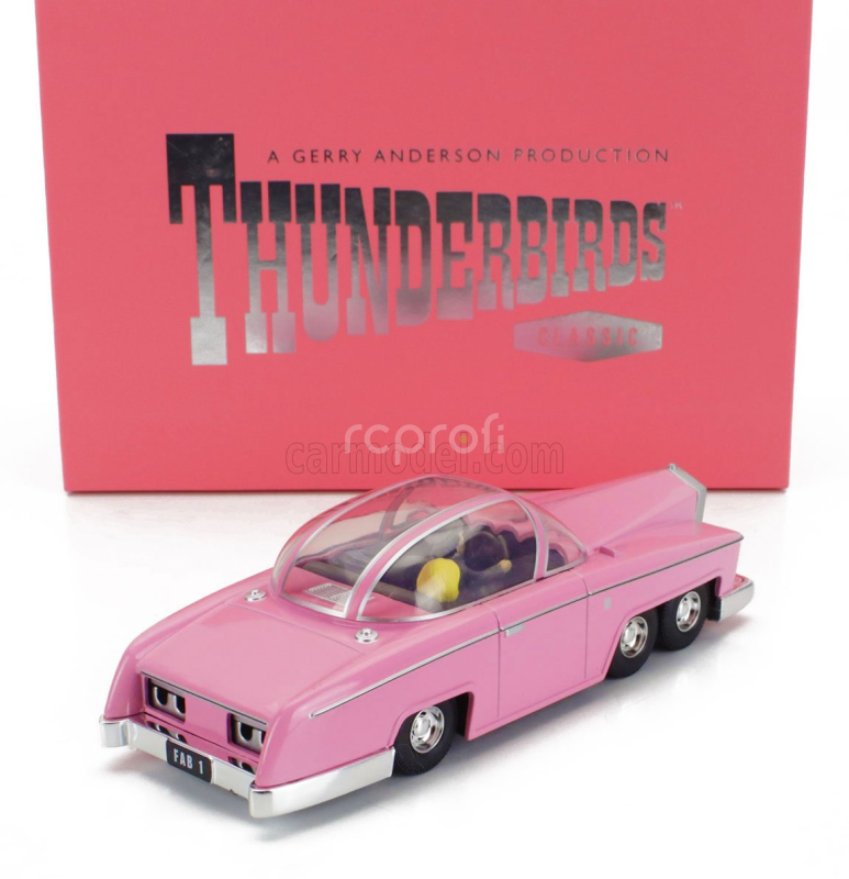Corgi G.anderson Rolls Royce Thunderbirds - Lady Penelope's Fab 1 - Coffret Box 1:36 Pink