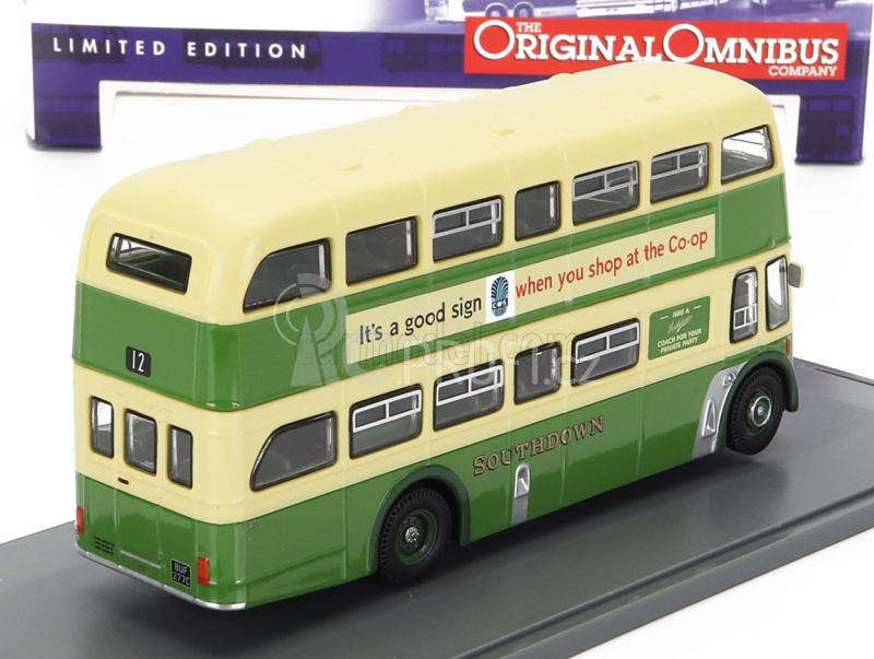Corgi Leyland Pd3 Autobus Queen Mary 1970 1:76 Zelený Krém