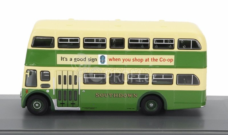 Corgi Leyland Pd3 Autobus Queen Mary 1970 1:76 Zelený Krém