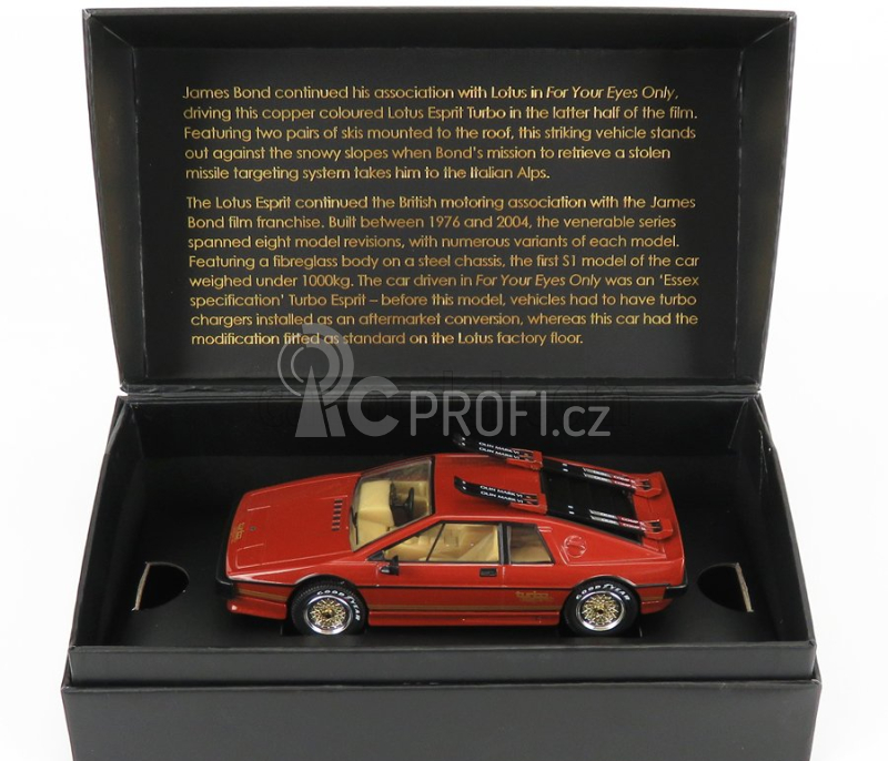 Corgi Lotus Esprit Turbo 1981 - 007 James Bond - Jen pro tvé oči 1:36, oranžová
