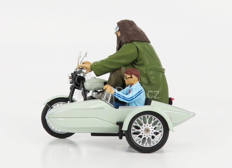Corgi Motorcycle Hagrid's Sidecar Harry Potter - Movie 1:36 Velmi Světle Zelená