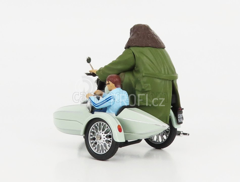 Corgi Motorcycle Hagrid's Sidecar Harry Potter - Movie 1:36 Velmi Světle Zelená