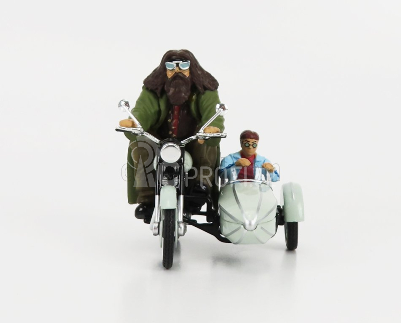 Corgi Motorcycle Hagrid's Sidecar Harry Potter - Movie 1:36 Velmi Světle Zelená