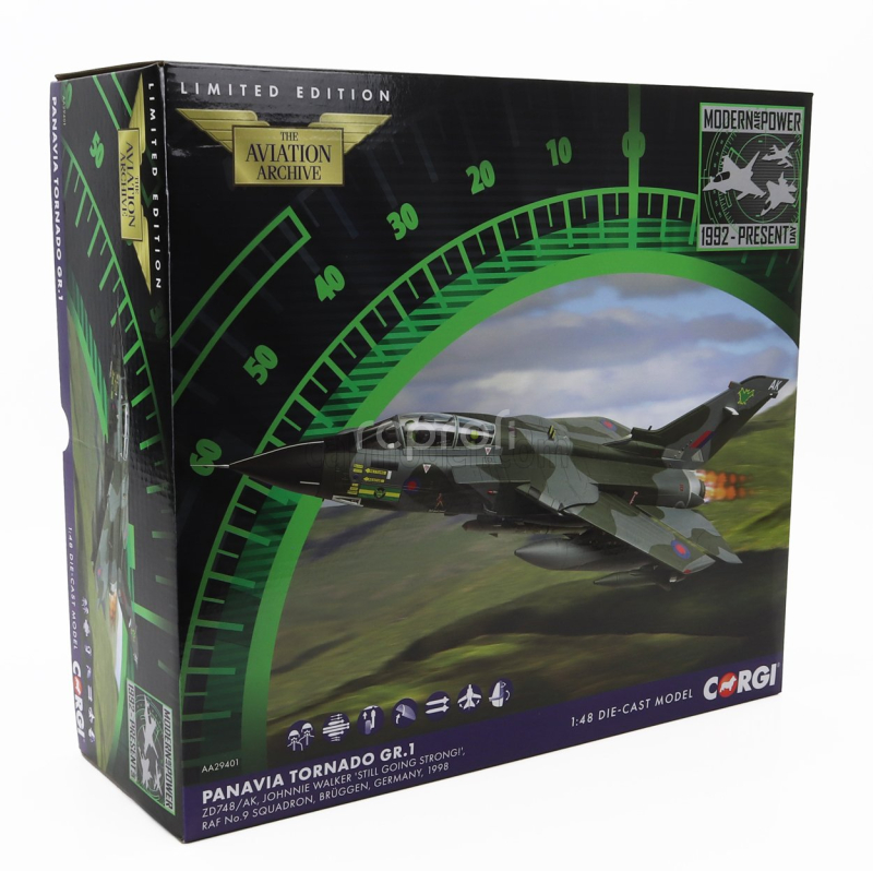 Corgi Panavia aircraft Gr.1 Tornado Military Airplane 1998 1:48 Vojenská Kamufláž