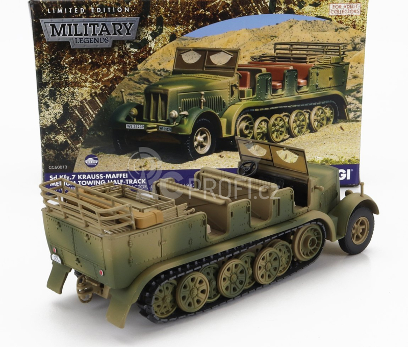 Corgi Tank Half Truck Krauss-maffei Cingolato 1942 1:50 Vojenská Kamufláž