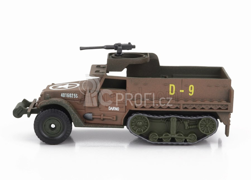 Corgi Tank Half Truck M3 Cingolato 1942 - Cm. 9.0 1:64 Vojenská Hnědá