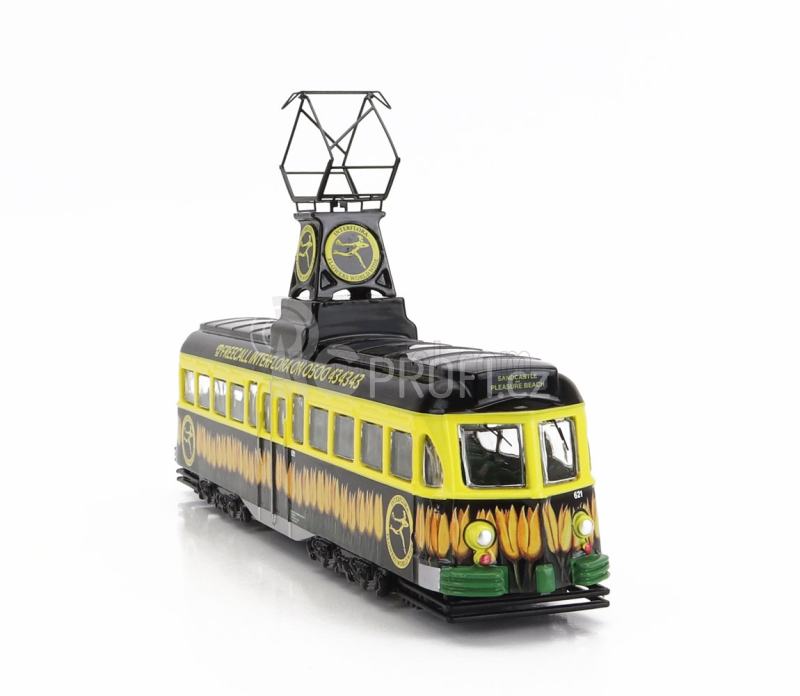 Corgi Tram Brush Railcoach Blackpool Transport Interflora 1970 1:76 Žlutá Černá