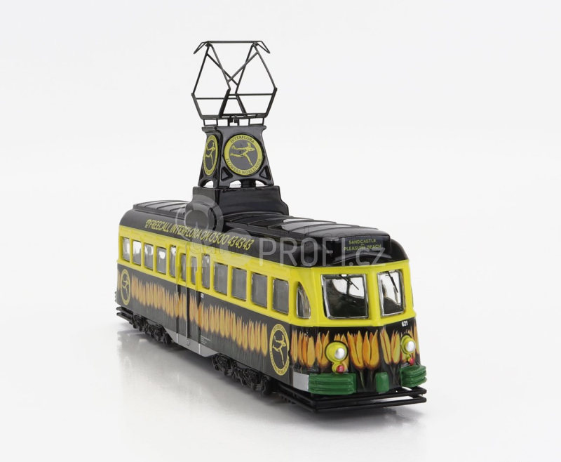 Corgi Tram Brush Railcoach Blackpool Transport Interflora 1970 1:76 Žlutá Černá