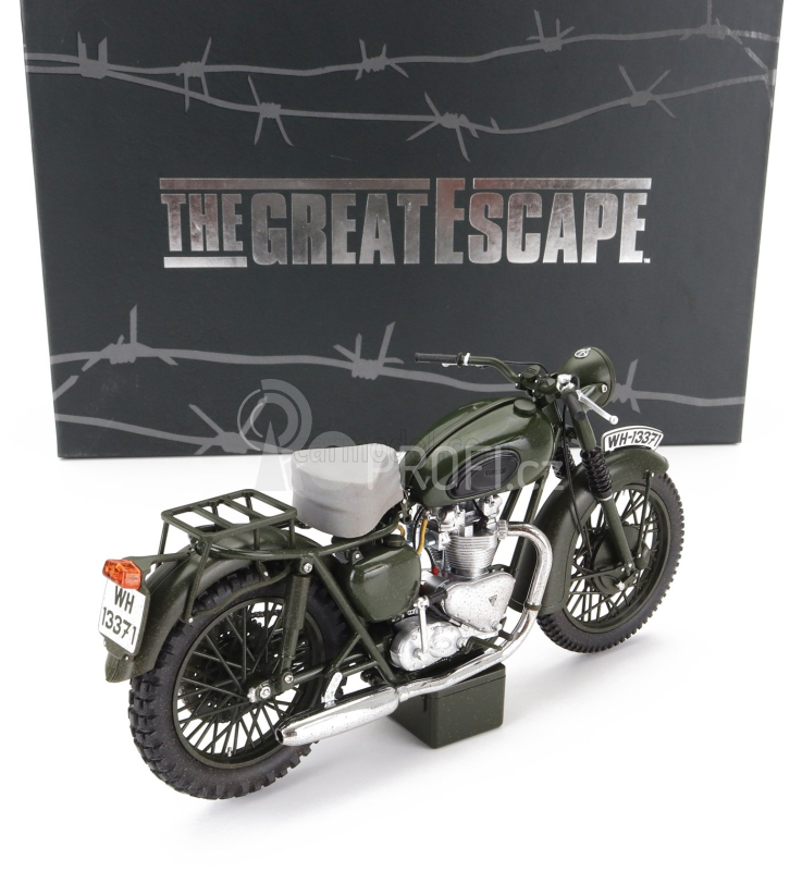 Corgi Triumph Tr6 1962 - Velký útěk - Steve Mcqueen 1:12, zelená