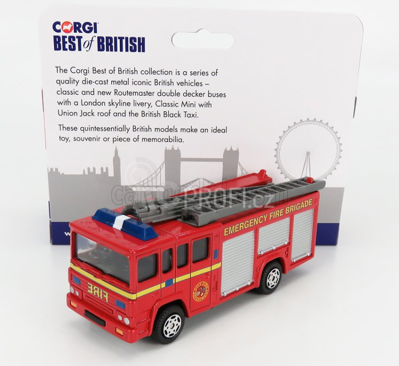 Corgi Truck Truck Emergency Fire Engine Brigade 1980 1:50 Red