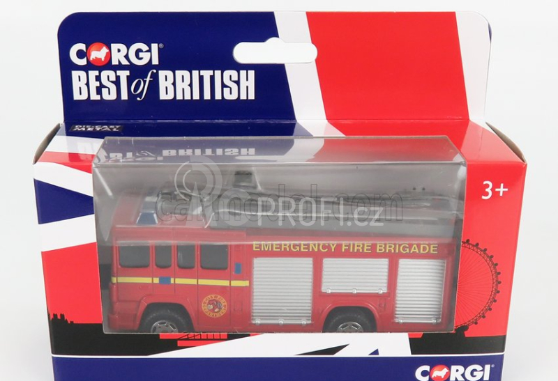 Corgi Truck Truck Emergency Fire Engine Brigade 1980 1:50 Red