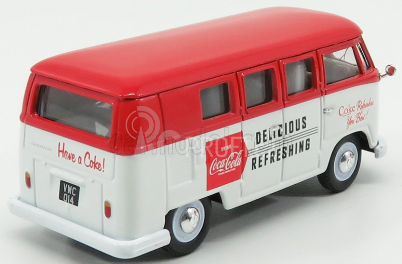 Corgi Volkswagen T1 Camper Van Coca-cola 1961 1:43 Bílá Červená