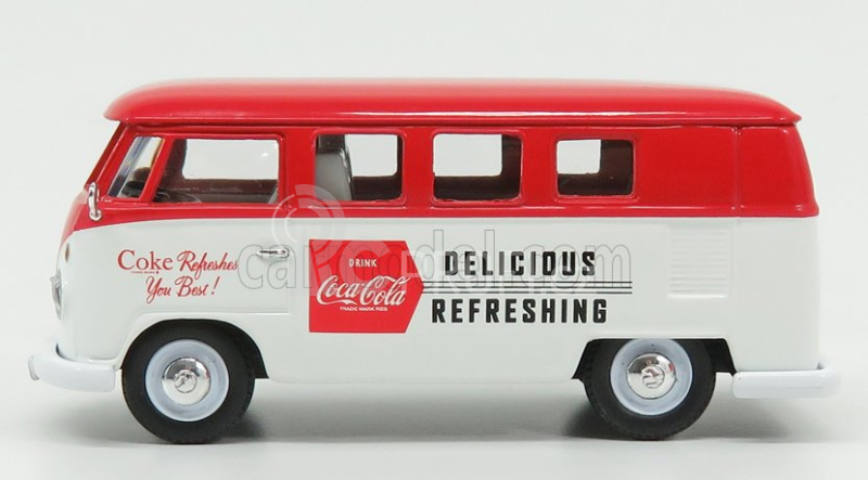 Corgi Volkswagen T1 Camper Van Coca-cola 1961 1:43 Bílá Červená