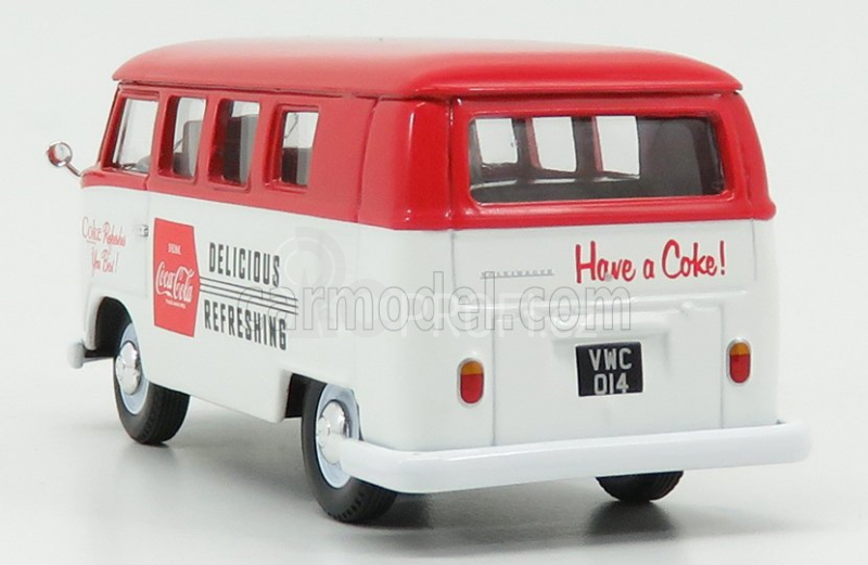 Corgi Volkswagen T1 Camper Van Coca-cola 1961 1:43 Bílá Červená
