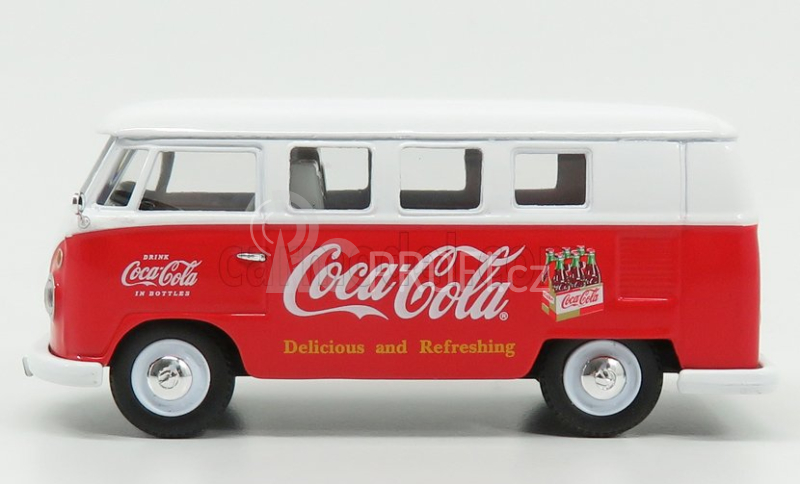 Corgi Volkswagen T1 Camper Van Coca-cola 1961 1:43 Červená Bílá