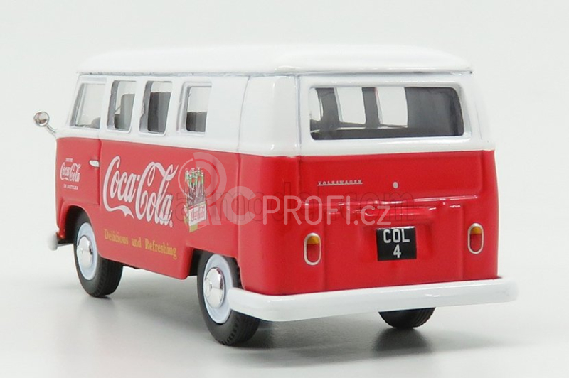 Corgi Volkswagen T1 Camper Van Coca-cola 1961 1:43 Červená Bílá